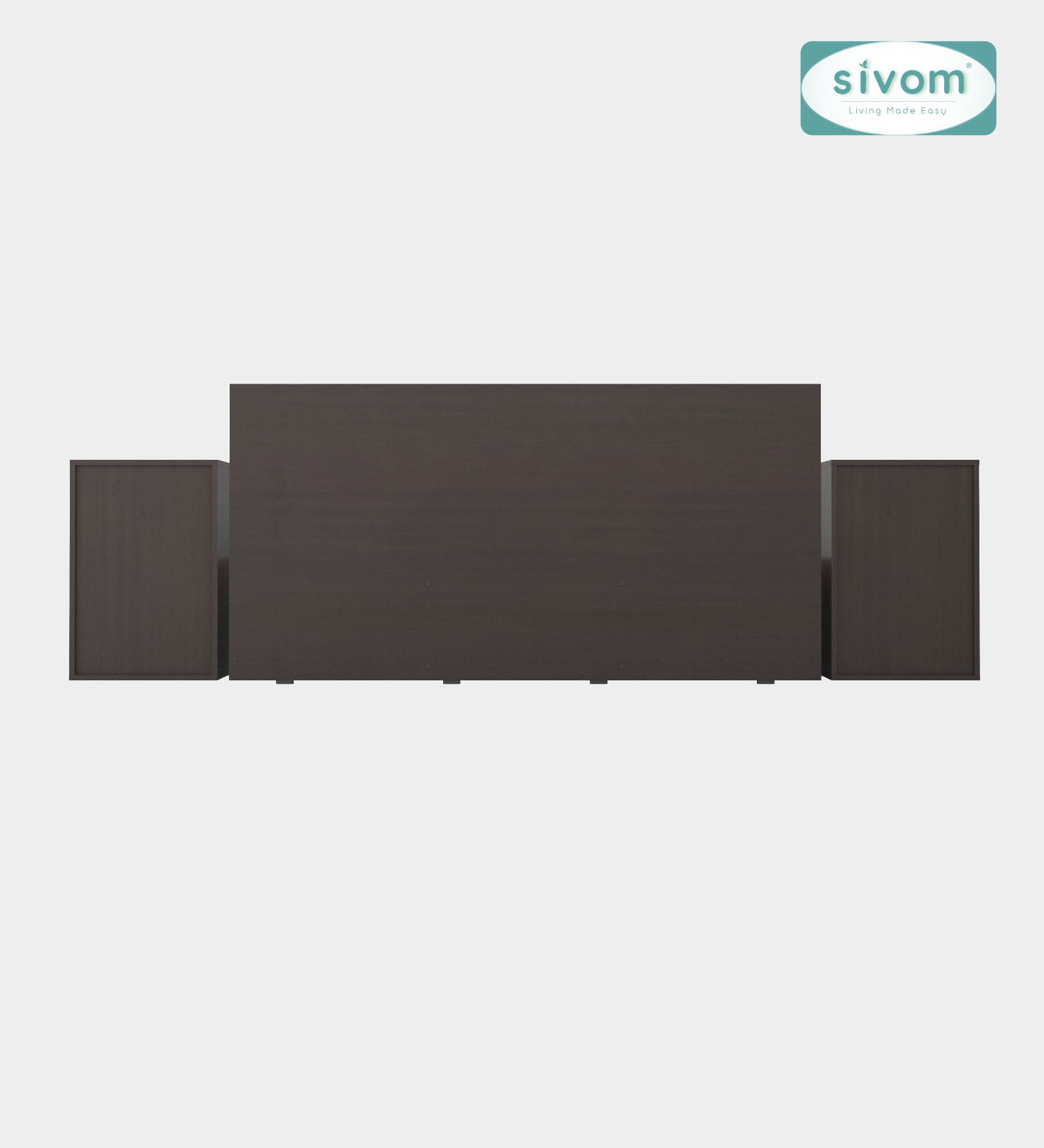 Sivom furniture SIVOM Estora Bed with Storage Engineered Wood Queen Bed Engineered Wood Queen Bed (Delivery Condition - Knock Down)