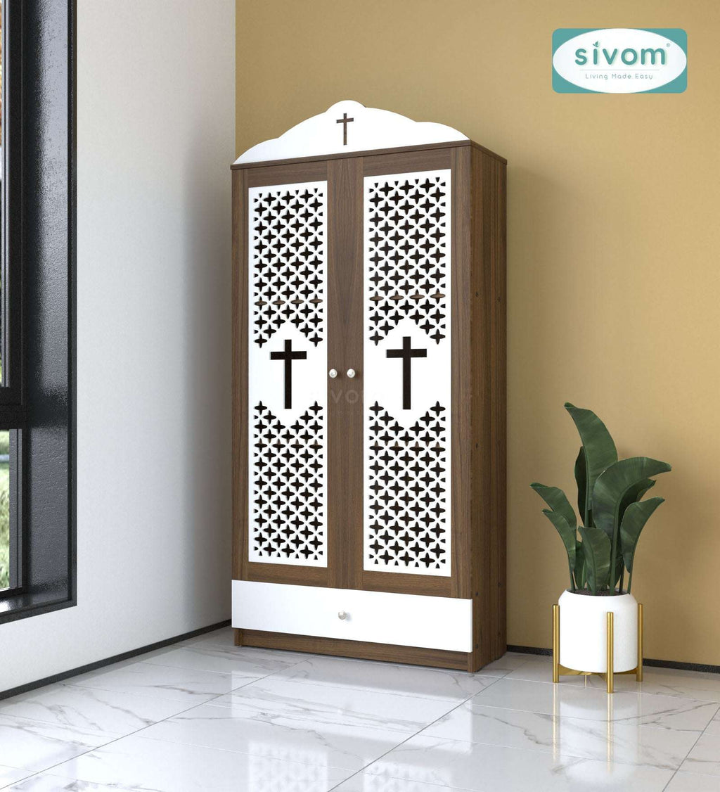 Sivom furniture SIVOM Eternal Prayer Unit Engineered Wood (Height: 167, Knock Down) for Modern Homes | Elegant Design & Premium Finish