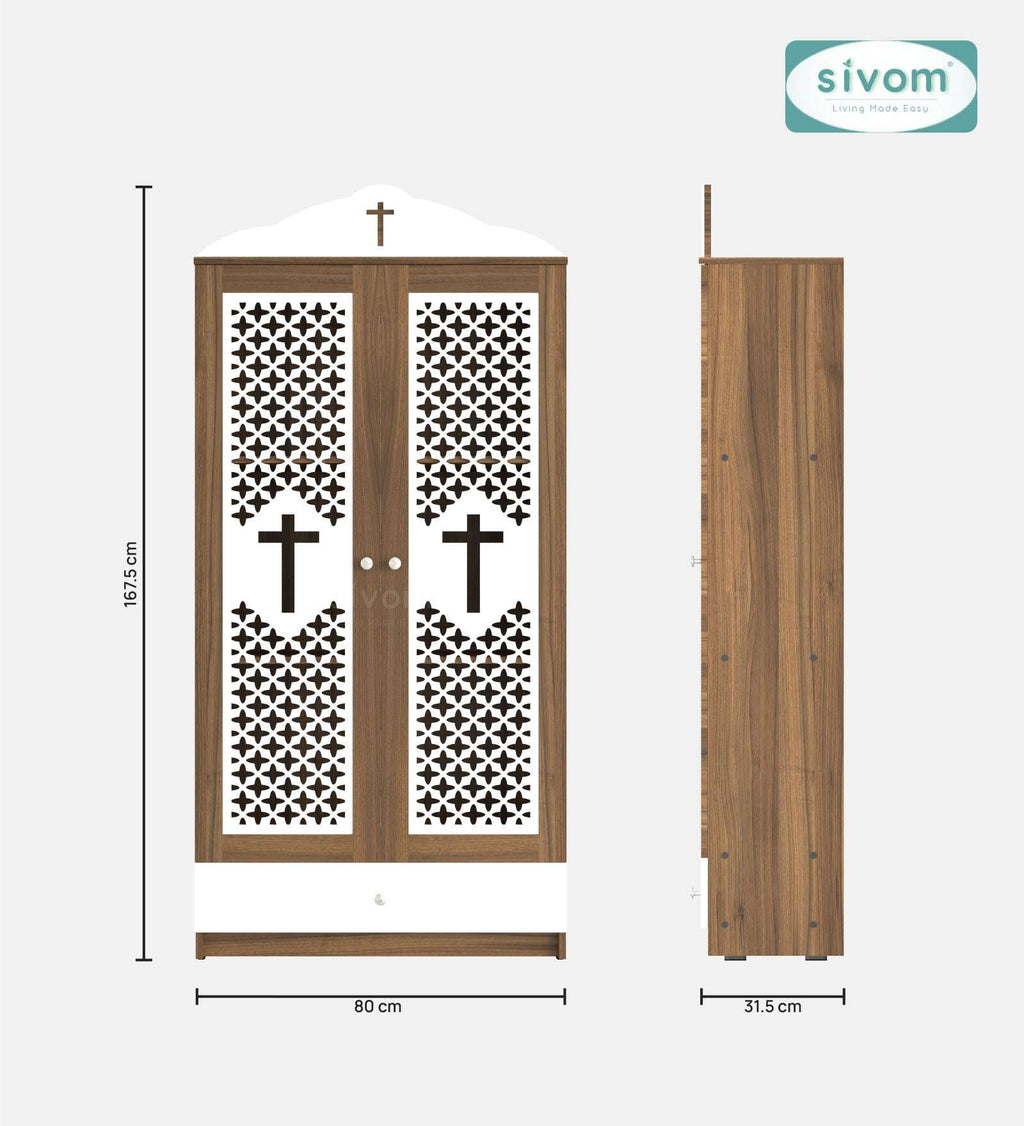Sivom furniture SIVOM Eternal Prayer Unit Engineered Wood (Height: 167, Knock Down) for Modern Homes | Elegant Design & Premium Finish