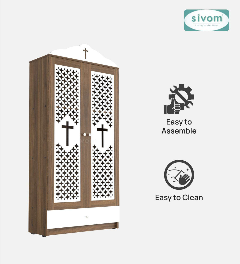 Sivom furniture SIVOM Eternal Prayer Unit Engineered Wood (Height: 167, Knock Down) for Modern Homes | Elegant Design & Premium Finish