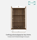 Sivom furniture SIVOM Eternal Prayer Unit Engineered Wood (Height: 167, Knock Down) for Modern Homes | Elegant Design & Premium Finish