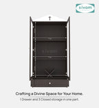 Sivom furniture SIVOM Eternal Prayer Unit Engineered Wood (Height: 167, Knock Down) for Modern Homes | Elegant Design & Premium Finish