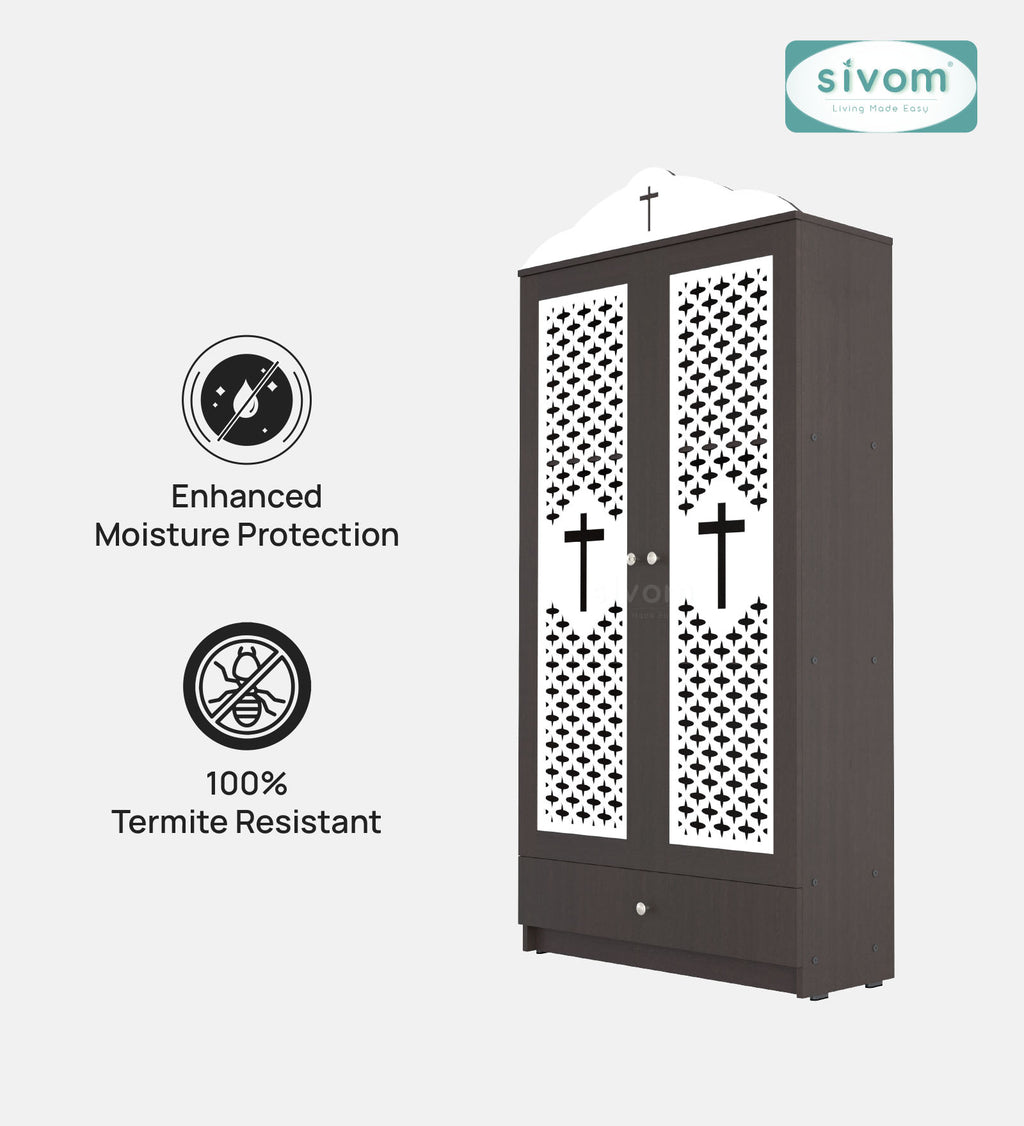 Sivom furniture SIVOM Eternal Prayer Unit Engineered Wood (Height: 167, Knock Down) for Modern Homes | Elegant Design & Premium Finish