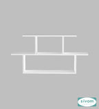 Sivom SIVOM ETHAN Multipurpose Modular Wall Racks/Shelves/Organiser/Décor Particle Board Wall Shelf (Number of Shelves - 5, ) for Modern Homes | Elegant Design & Premium Finish