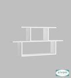 Sivom SIVOM ETHAN Multipurpose Modular Wall Racks/Shelves/Organiser/Décor Particle Board Wall Shelf (Number of Shelves - 5, ) for Modern Homes | Elegant Design & Premium Finish