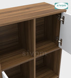 Sivom SIVOM Euro Multipurpose Storage Unit/ Engineered Wood Free Standing Cabinet for Modern Homes | Elegant Design & Premium Finish