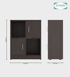 Sivom SIVOM Euro Multipurpose Storage Unit/ Engineered Wood Free Standing Cabinet for Modern Homes | Elegant Design & Premium Finish