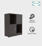 Sivom SIVOM Euro Multipurpose Storage Unit/ Engineered Wood Free Standing Cabinet for Modern Homes | Elegant Design & Premium Finish