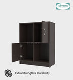 Sivom SIVOM Euro Multipurpose Storage Unit/ Engineered Wood Free Standing Cabinet for Modern Homes | Elegant Design & Premium Finish