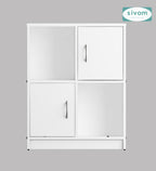 Sivom SIVOM Euro Multipurpose Storage Unit/ Engineered Wood Free Standing Cabinet for Modern Homes | Elegant Design & Premium Finish