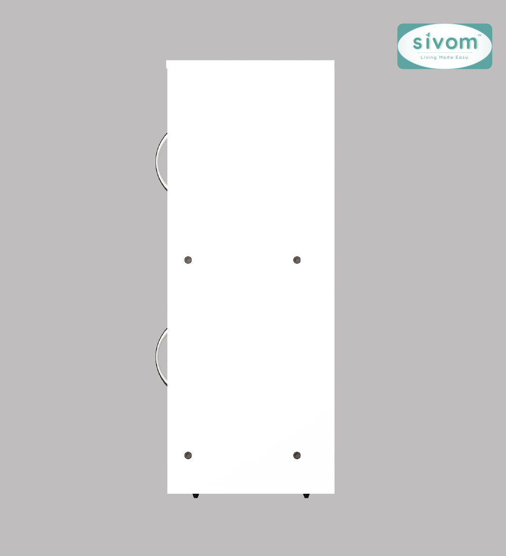 Sivom SIVOM Euro Multipurpose Storage Unit/ Engineered Wood Free Standing Cabinet for Modern Homes | Elegant Design & Premium Finish