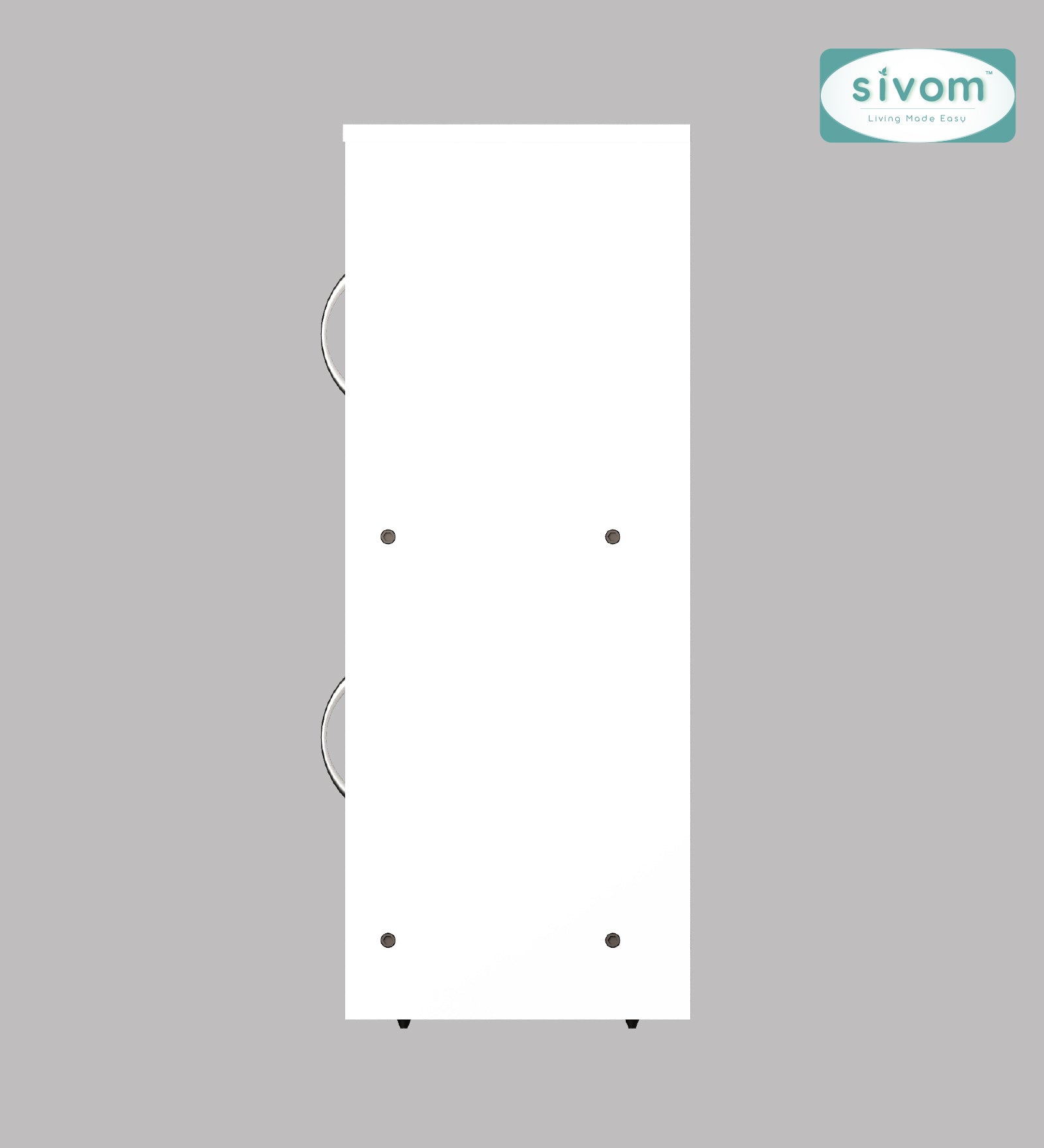 Sivom SIVOM Euro Multipurpose Storage Unit/ Engineered Wood Free Standing Cabinet for Modern Homes | Elegant Design & Premium Finish