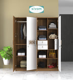 Sivom SIVOM Feature Multipurpose 4 Door Closet Engineered Wood 4 Door Wardrobe for Modern Homes | Elegant Design & Premium Finish