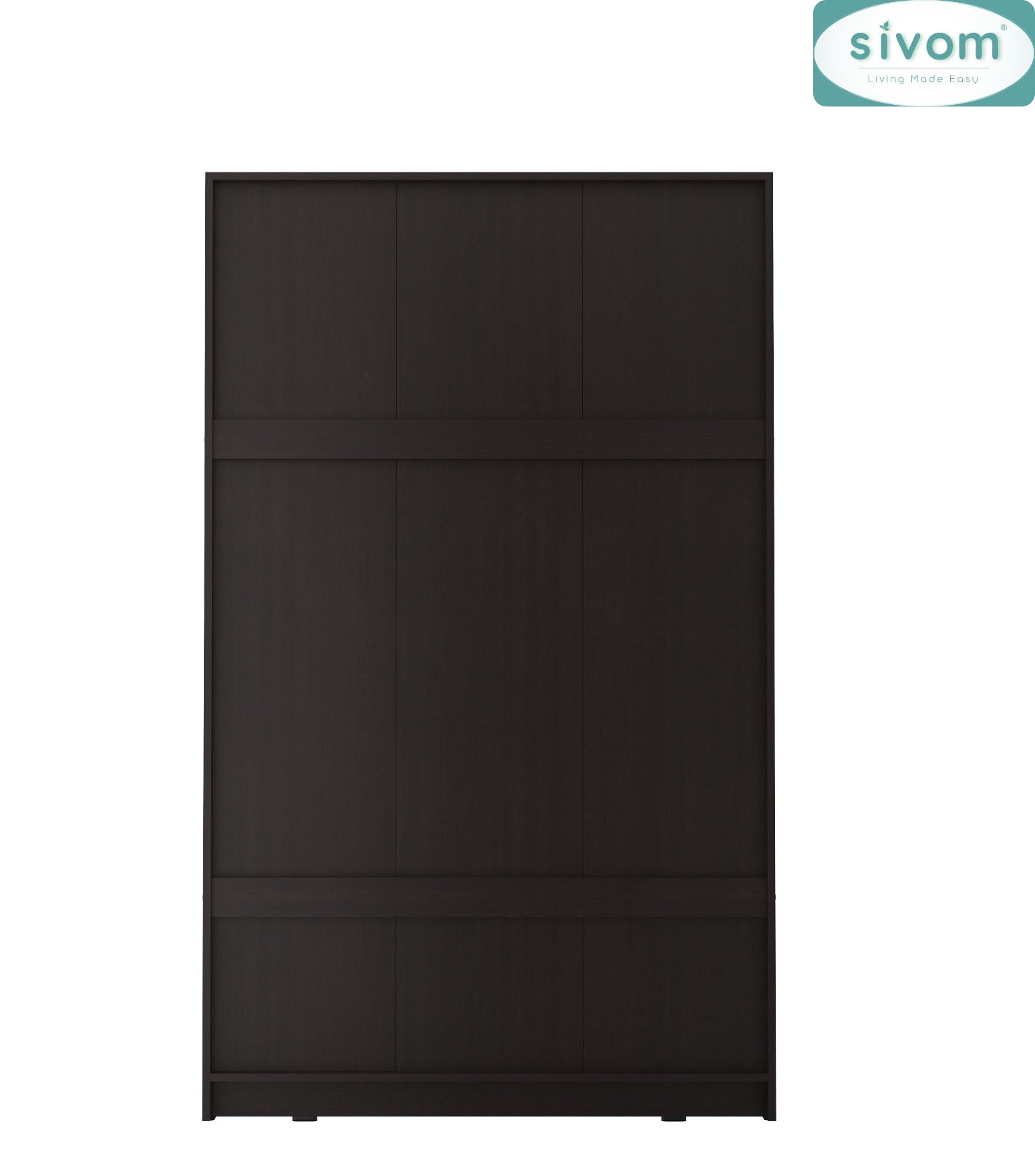 Sivom SIVOM Foldus Multipurpose 3 Door Wardrobe / Spacious Shelves with Hanging Rail Engineered Wood 3 Door Wardrobe for Modern Homes | Elegant Design & Premium Finish