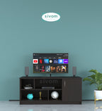 Sivom SIVOM Fortune Multipurpose TV Unit fits upto 43 inch with Storage Engineered Wood TV Entertainment Unit for Modern Homes | Elegant Design & Premium Finish