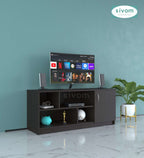 Sivom SIVOM Fortune Multipurpose TV Unit fits upto 43 inch with Storage Engineered Wood TV Entertainment Unit for Modern Homes | Elegant Design & Premium Finish