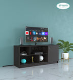 Sivom SIVOM Fortune Multipurpose TV Unit fits upto 43 inch with Storage Engineered Wood TV Entertainment Unit for Modern Homes | Elegant Design & Premium Finish