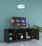 Sivom SIVOM Fortune Multipurpose TV Unit fits upto 43 inch with Storage Engineered Wood TV Entertainment Unit for Modern Homes | Elegant Design & Premium Finish