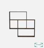 Sivom SIVOM RETICA Multipurpose Modular Wall Racks/Shelves/Organiser/Décor Particle Board Wall Shelf (Number of Shelves - 5, ) for Modern Homes | Elegant Design & Premium Finish