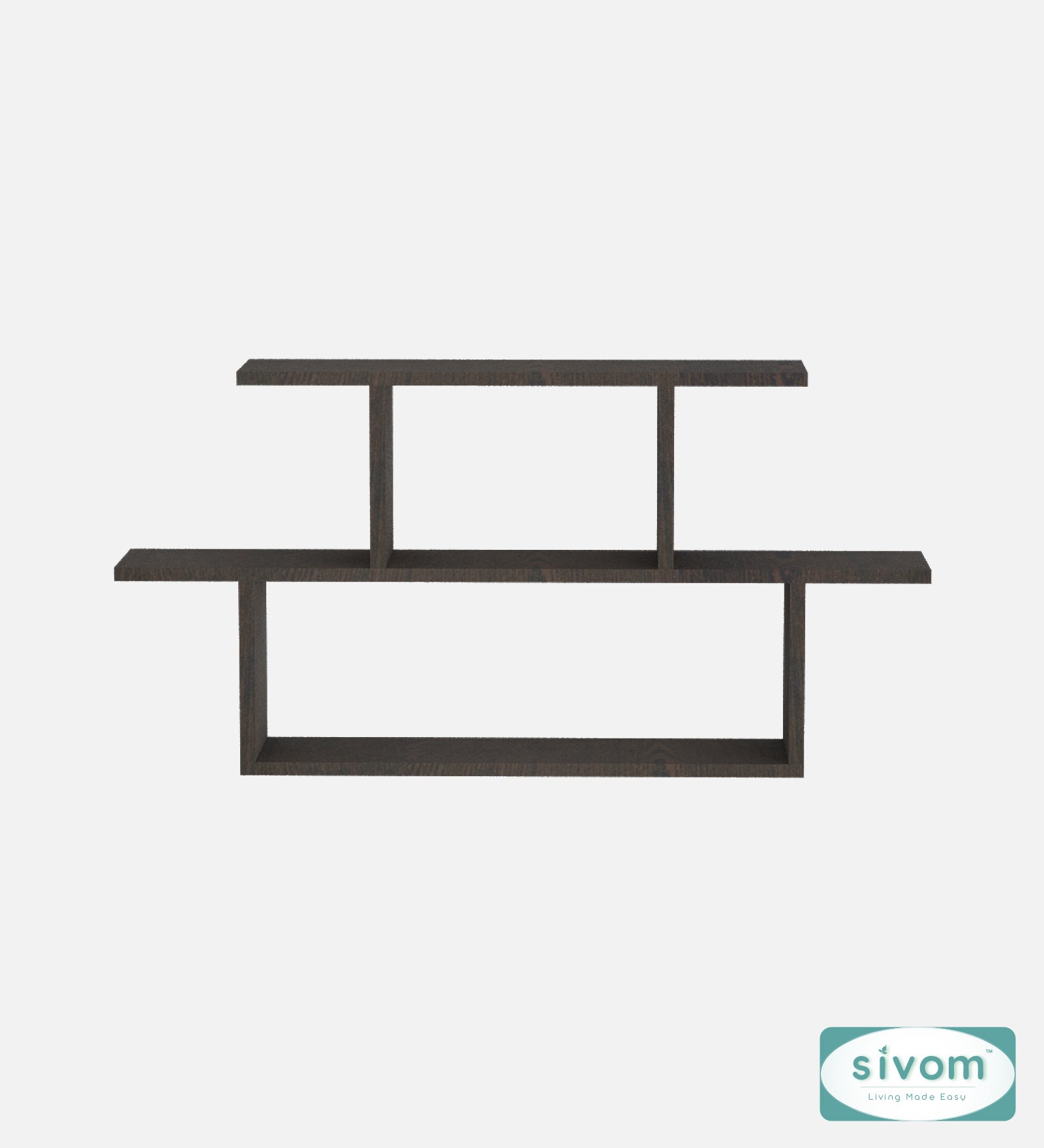 Sivom SIVOM ETHAN Multipurpose Modular Wall Racks/Shelves/Organiser/Décor Particle Board Wall Shelf (Number of Shelves - 5, ) for Modern Homes | Elegant Design & Premium Finish