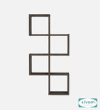 Sivom SIVOM AURA Multipurpose Modular Wall Racks/Shelves/Organiser/Décor Particle Board Wall Shelf (Number of Shelves - 7, ) for Modern Homes | Elegant Design & Premium Finish