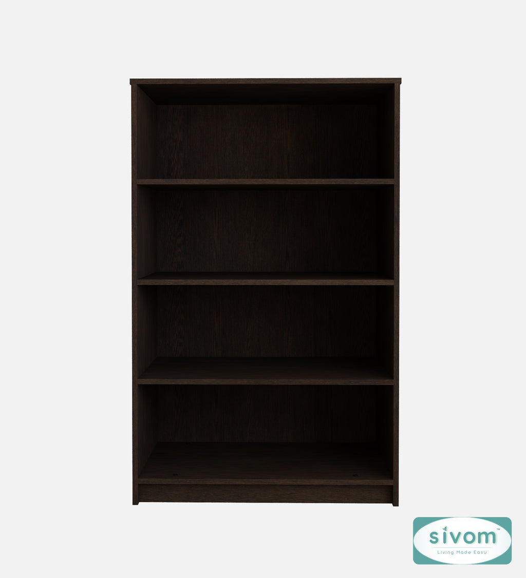 Sivom SIVOM Urbane Multipurpose Storage Rack/Study/Home/Office Engineered Wood Open Book Shelf (Finish Color - Dark Wenge, Knock Down) for Modern Homes | Elegant Design & Premium Finish