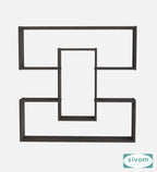 Sivom SIVOM MIZZ Multipurpose Modular Wall Racks/Shelves/Organiser/Décor Particle Board Wall Shelf (Number of Shelves - 6, ) for Modern Homes | Elegant Design & Premium Finish