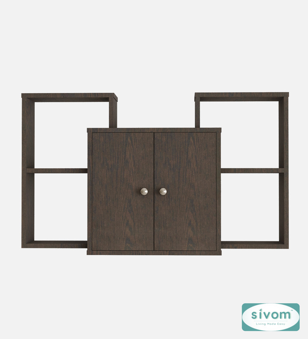 Sivom SIVOM WYDE Multipurpose Modular Wall Racks/Shelves/Organiser/Décor Particle Board Wall Shelf (Number of Shelves - 4, ) for Modern Homes | Elegant Design & Premium Finish