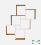 Sivom SIVOM CUBE Multipurpose Modular Wall Racks/Shelves/Organiser/Décor Particle Board Wall Shelf (Number of Shelves - 8, ) for Modern Homes | Elegant Design & Premium Finish