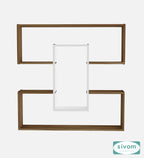 Sivom SIVOM MIZZ Multipurpose Modular Wall Racks/Shelves/Organiser/Décor Particle Board Wall Shelf (Number of Shelves - 6, ) for Modern Homes | Elegant Design & Premium Finish