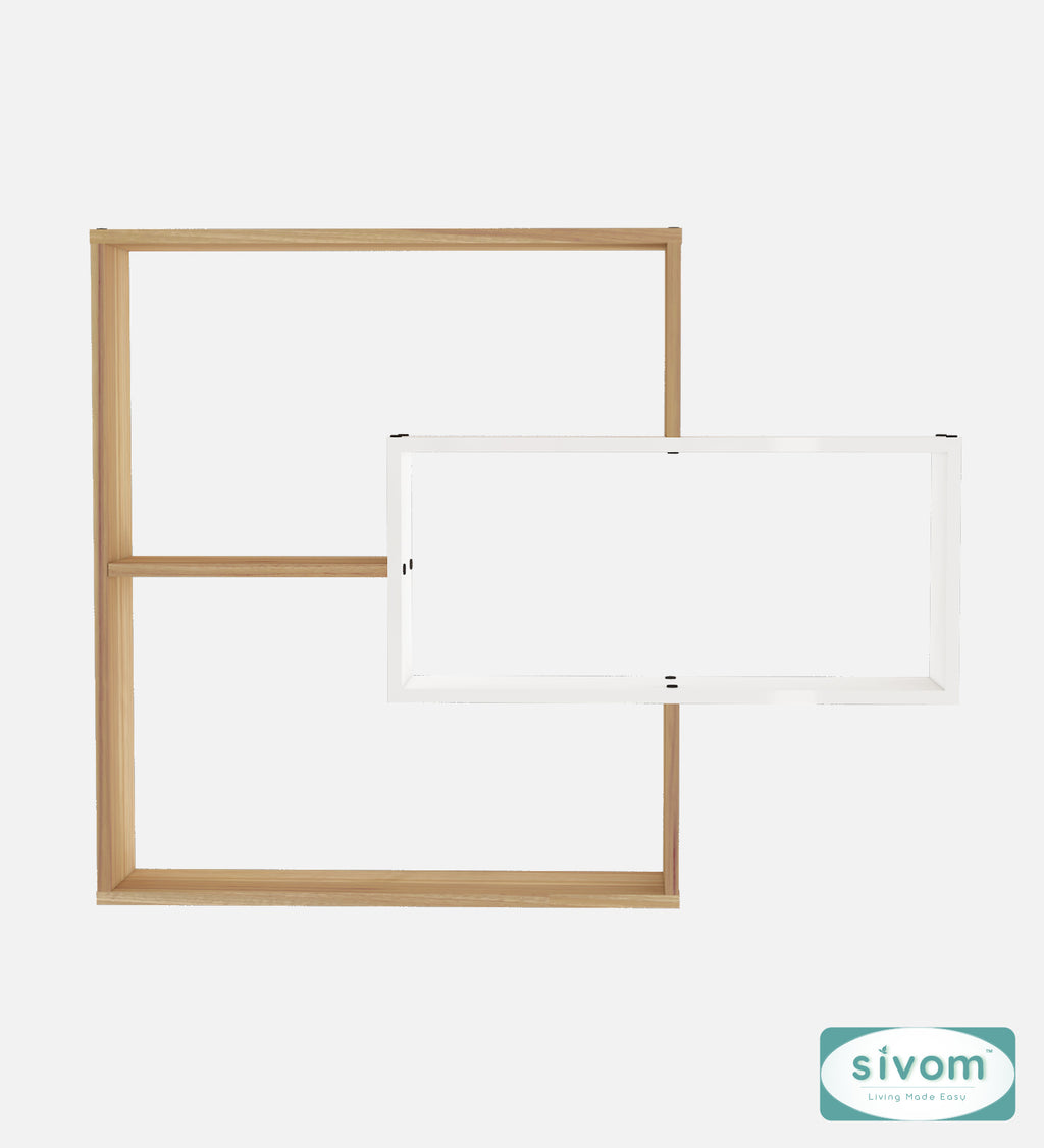 Sivom SIVOM CRIP Multipurpose Modular Wall Racks/Shelves/Organiser/Décor Particle Board Wall Shelf (Number of Shelves - 5, ) for Modern Homes | Elegant Design & Premium Finish