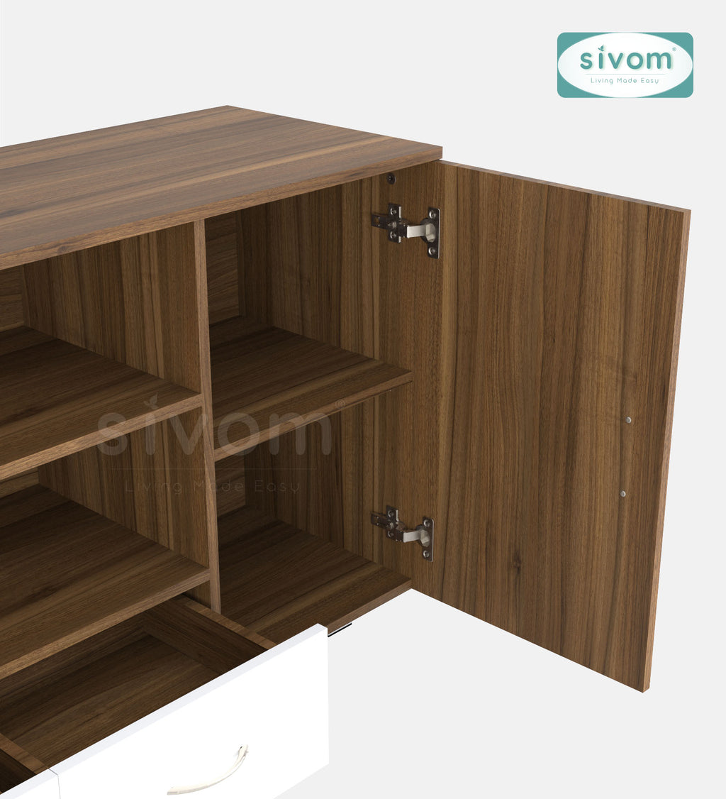 Sivom furniture SIVOM GALVEN Multipurpose TV Unit fits upto 43 inch with Storage Engineered Wood TV Entertainment Unit for Modern Homes | Elegant Design & Premium Finish (Copy) (Copy) (Copy)