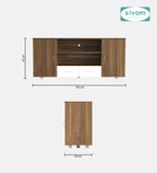 Sivom furniture SIVOM GALVEN Multipurpose TV Unit fits upto 43 inch with Storage Engineered Wood TV Entertainment Unit for Modern Homes | Elegant Design & Premium Finish (Copy) (Copy) (Copy)