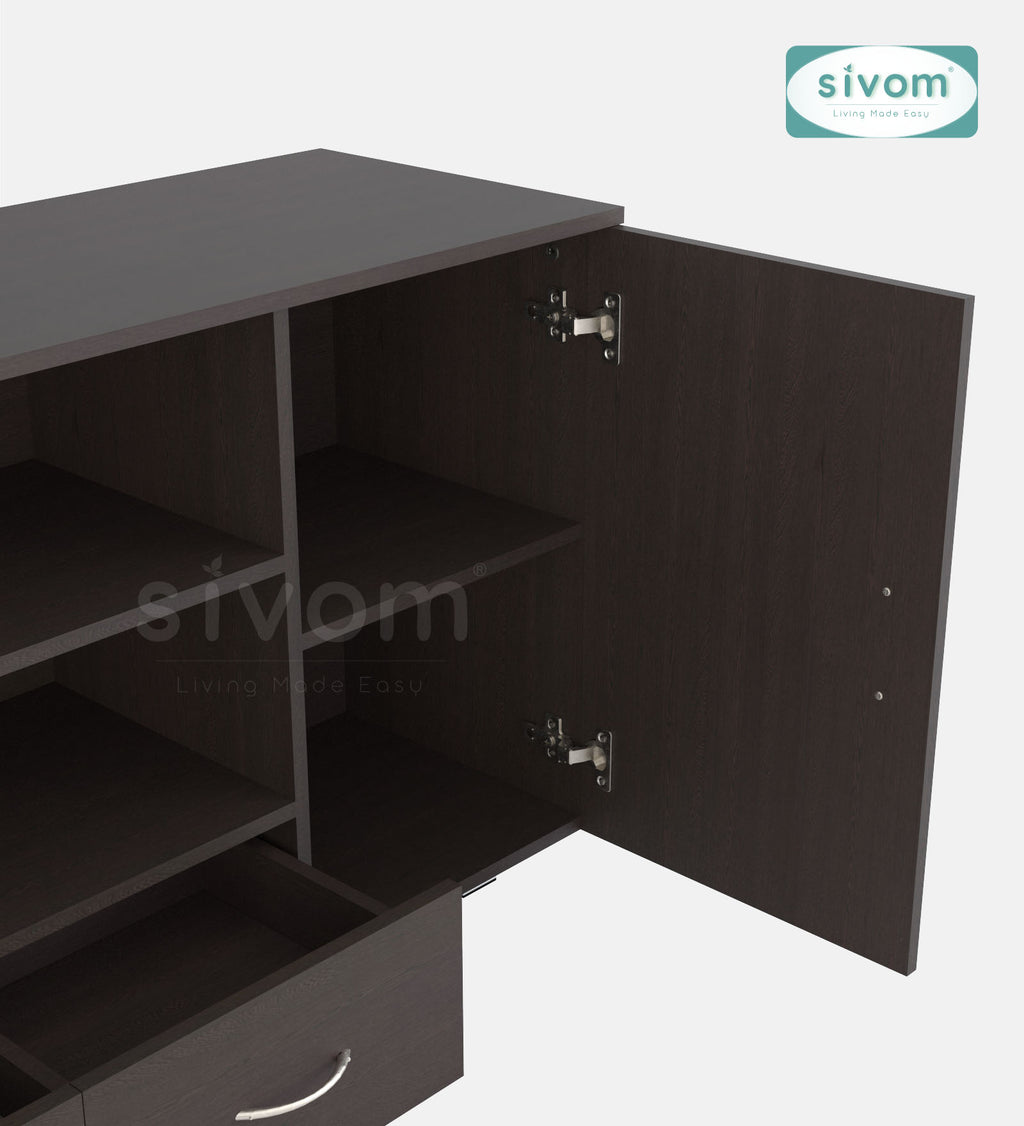 Sivom furniture SIVOM GALVEN Multipurpose TV Unit fits upto 43 inch with Storage Engineered Wood TV Entertainment Unit for Modern Homes | Elegant Design & Premium Finish (Copy) (Copy) (Copy)