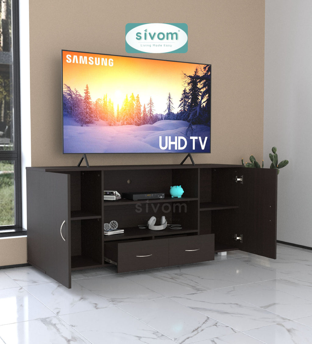 Sivom furniture SIVOM GALVEN Multipurpose TV Unit fits upto 43 inch with Storage Engineered Wood TV Entertainment Unit for Modern Homes | Elegant Design & Premium Finish (Copy) (Copy) (Copy)