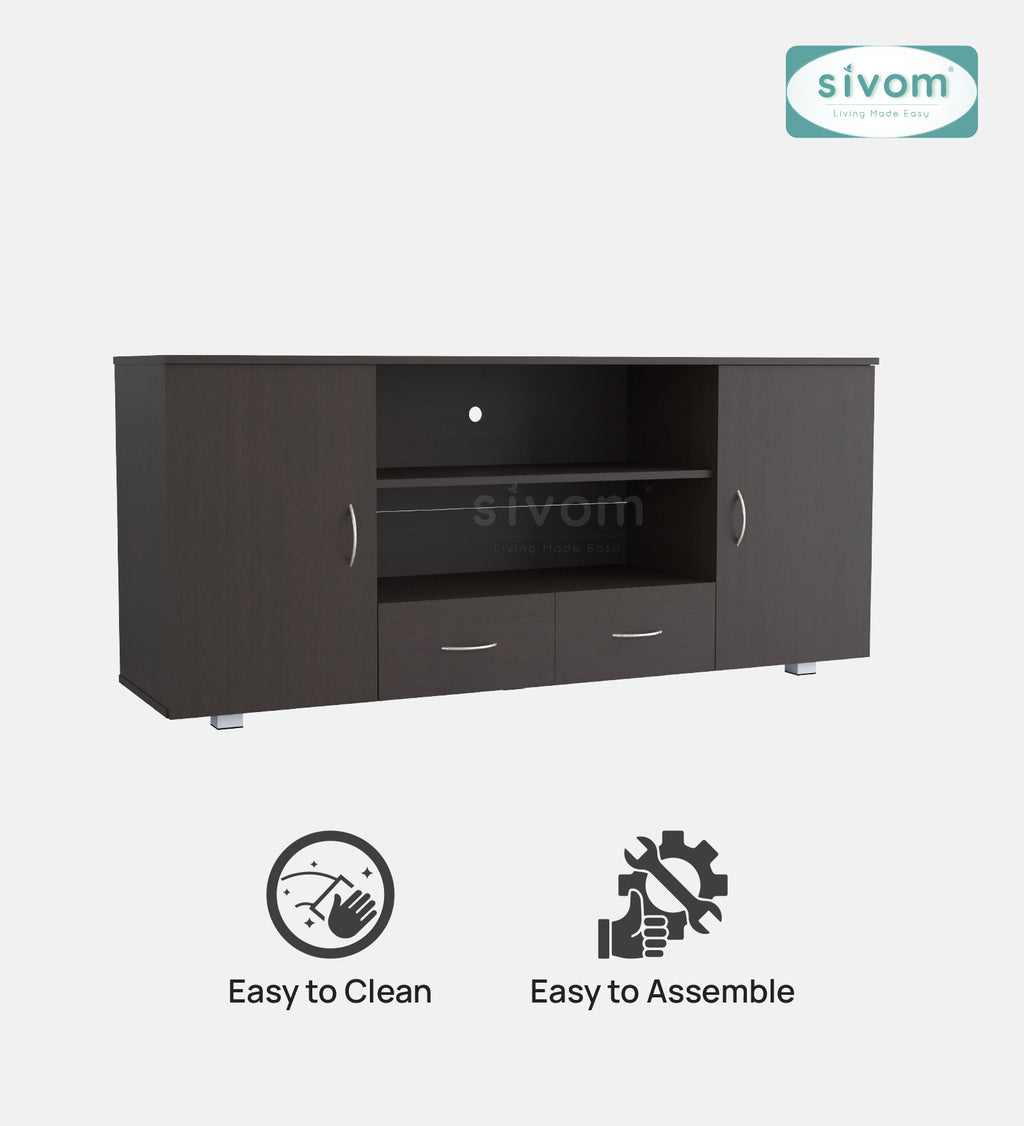 Sivom furniture SIVOM GALVEN Multipurpose TV Unit fits upto 43 inch with Storage Engineered Wood TV Entertainment Unit for Modern Homes | Elegant Design & Premium Finish (Copy) (Copy) (Copy)