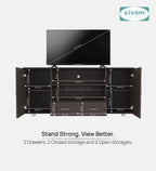 Sivom furniture SIVOM GALVEN Multipurpose TV Unit fits upto 43 inch with Storage Engineered Wood TV Entertainment Unit for Modern Homes | Elegant Design & Premium Finish (Copy) (Copy) (Copy)