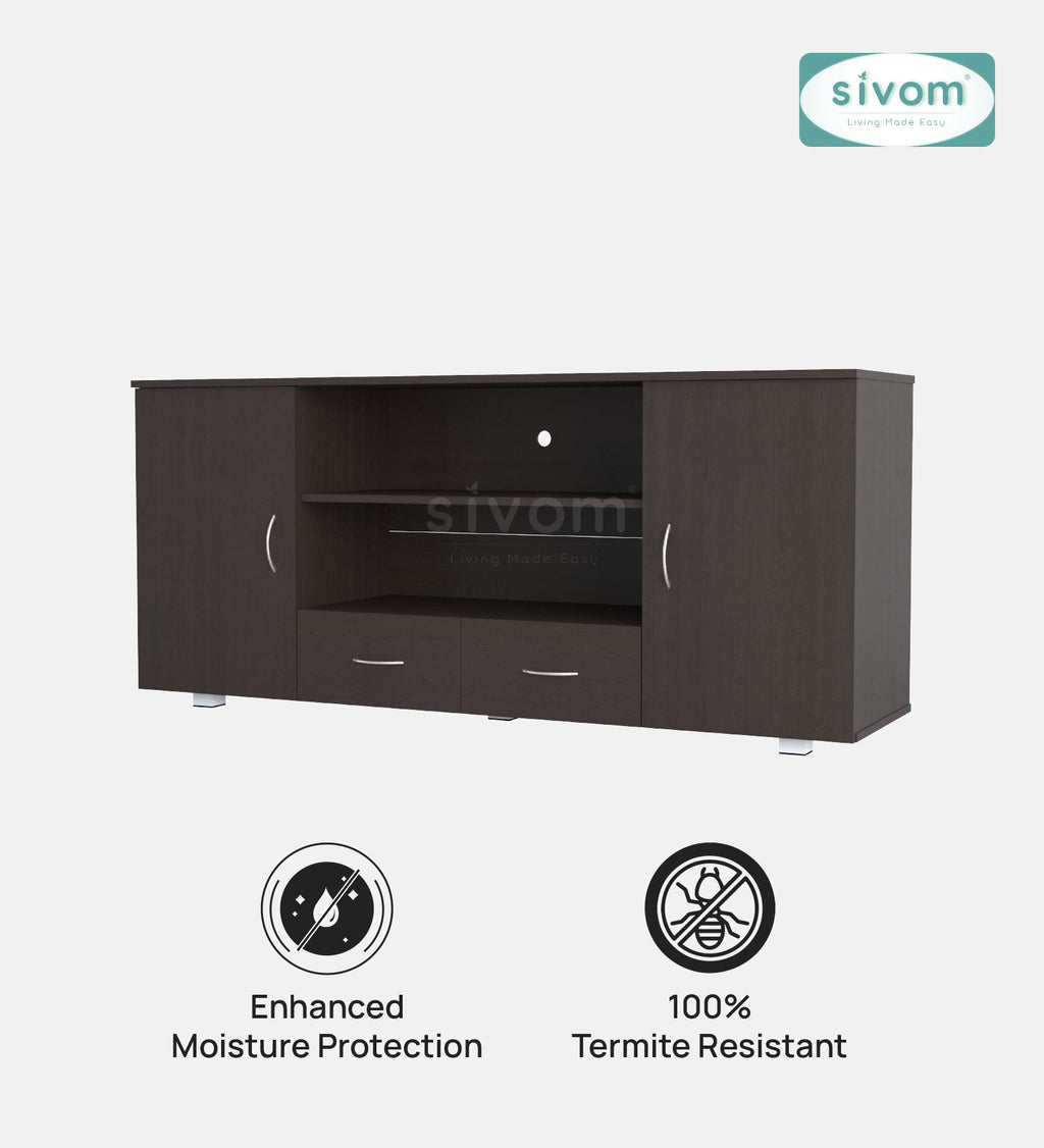Sivom furniture SIVOM GALVEN Multipurpose TV Unit fits upto 43 inch with Storage Engineered Wood TV Entertainment Unit for Modern Homes | Elegant Design & Premium Finish (Copy) (Copy) (Copy)