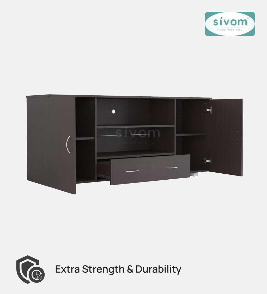 Sivom furniture SIVOM GALVEN Multipurpose TV Unit fits upto 43 inch with Storage Engineered Wood TV Entertainment Unit for Modern Homes | Elegant Design & Premium Finish (Copy) (Copy) (Copy)