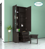 Sivom SIVOM Gilly Dressing Table with Stool Engineered Wood Dressing Table for Modern Homes | Elegant Design & Premium Finish