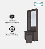Sivom SIVOM Gilly Dressing Table with Stool Engineered Wood Dressing Table for Modern Homes | Elegant Design & Premium Finish