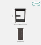 SIVOM Globo Study/Home Office Engineered Wood Computer Desk for Modern Homes | Elegant Design & Premium Finish