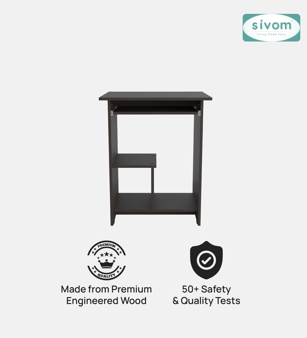 SIVOM Globo Study/Home Office Engineered Wood Computer Desk for Modern Homes | Elegant Design & Premium Finish