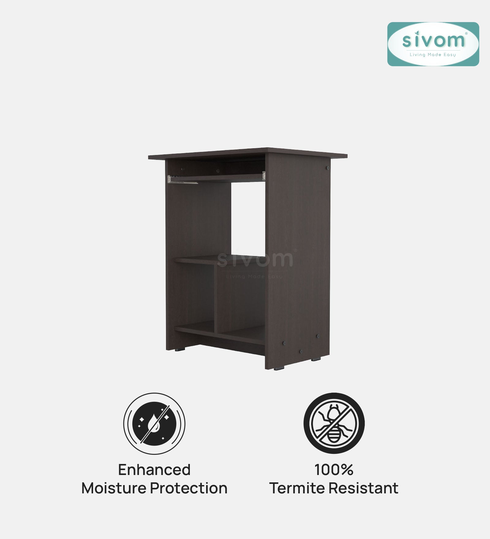 SIVOM Globo Study/Home Office Engineered Wood Computer Desk for Modern Homes | Elegant Design & Premium Finish
