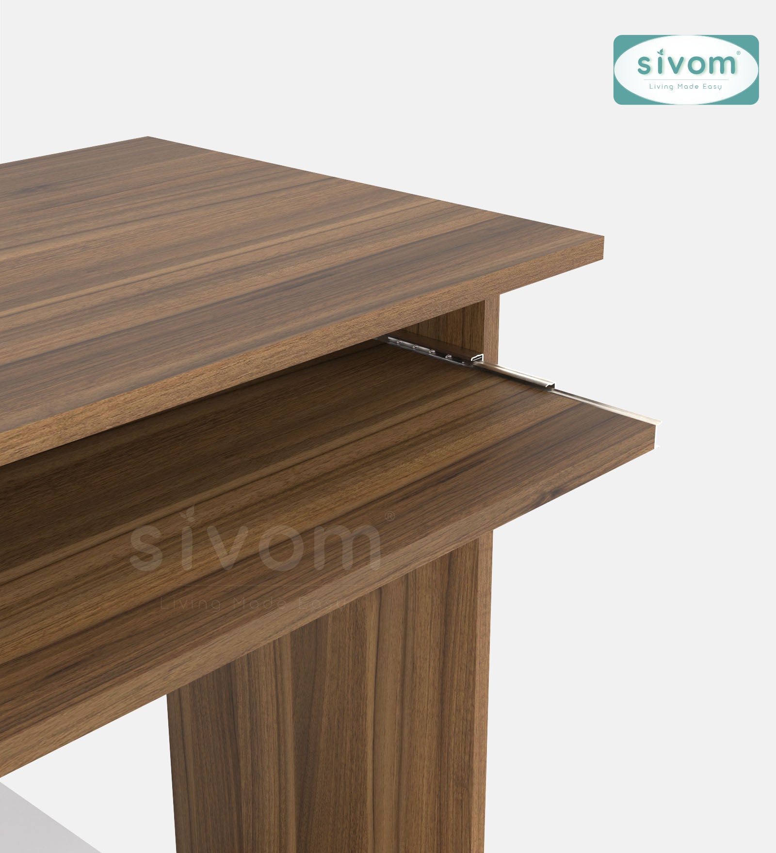 SIVOM Globo Study/Home Office Engineered Wood Computer Desk for Modern Homes | Elegant Design & Premium Finish
