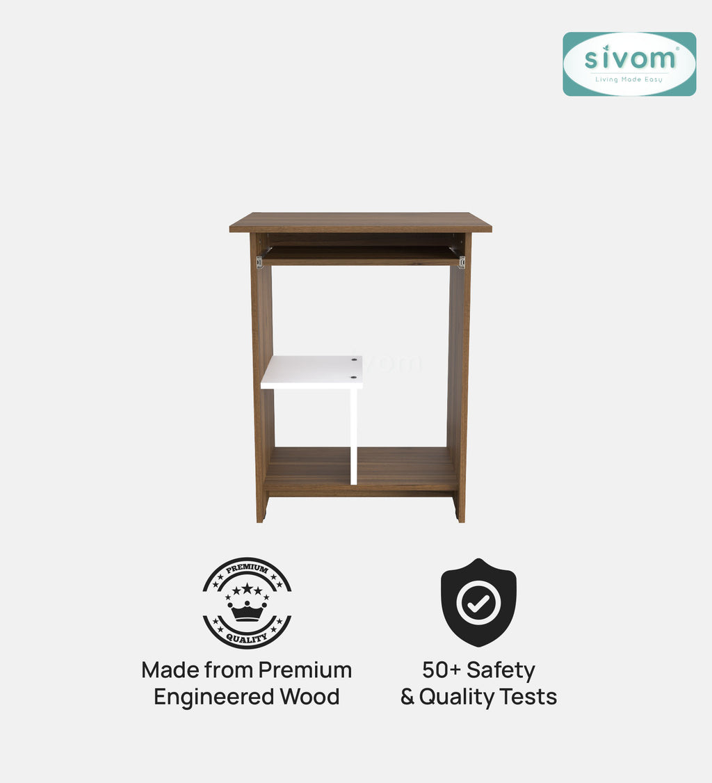 SIVOM Globo Study/Home Office Engineered Wood Computer Desk for Modern Homes | Elegant Design & Premium Finish