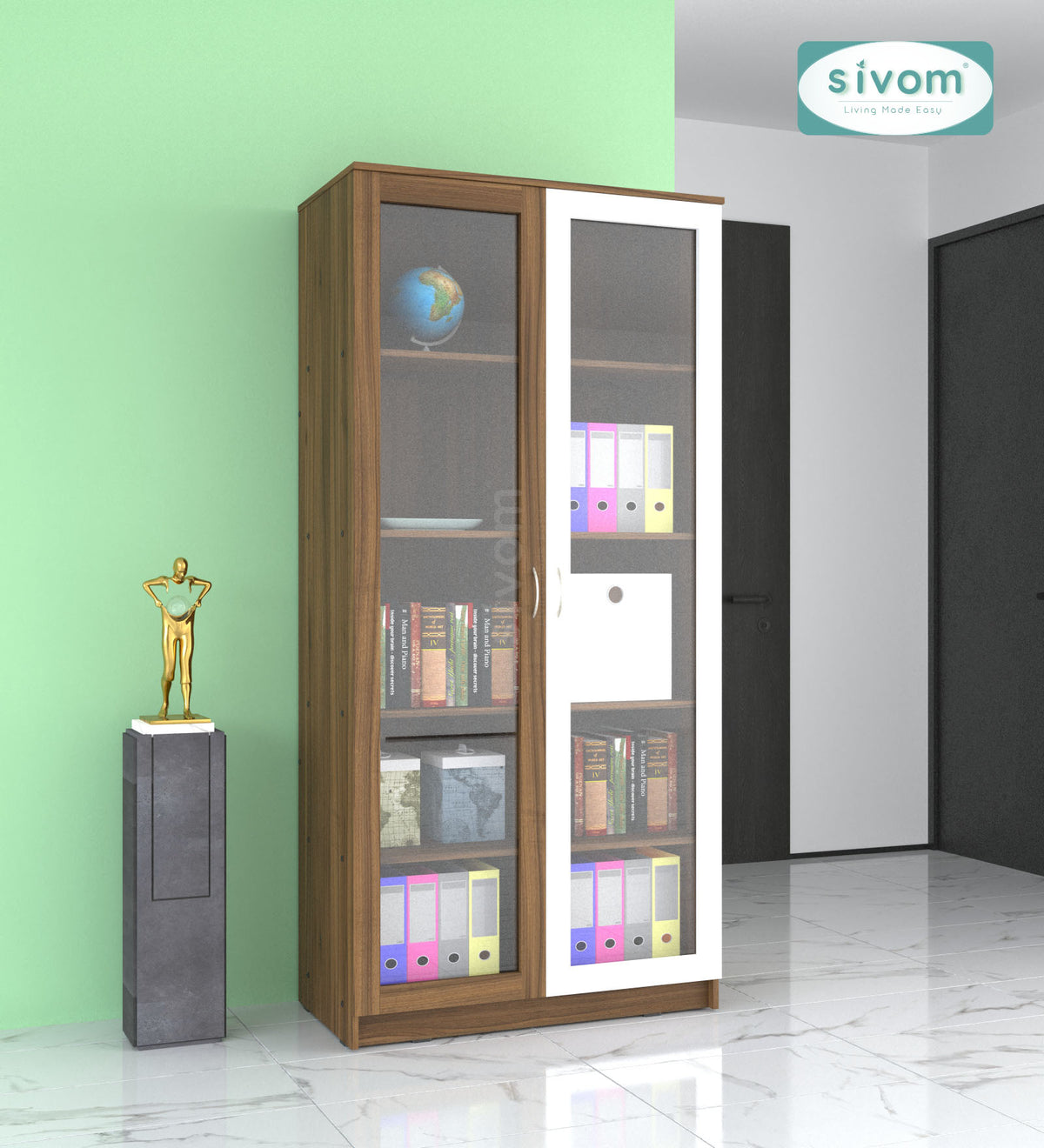 Sivom SIVOM GRAFF Multipurpose Storage Drawer/Study/Home/Office Engineered Wood Close Book Shelf for Modern Homes | Elegant Design & Premium Finish (Copy) (Copy) (Copy)