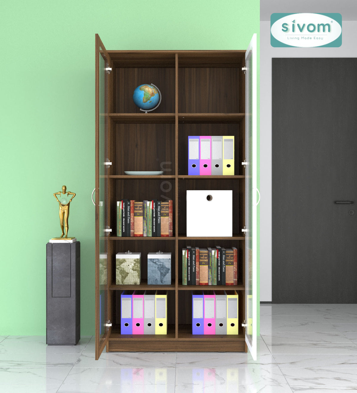 Sivom SIVOM GRAFF Multipurpose Storage Drawer/Study/Home/Office Engineered Wood Close Book Shelf for Modern Homes | Elegant Design & Premium Finish (Copy) (Copy) (Copy)