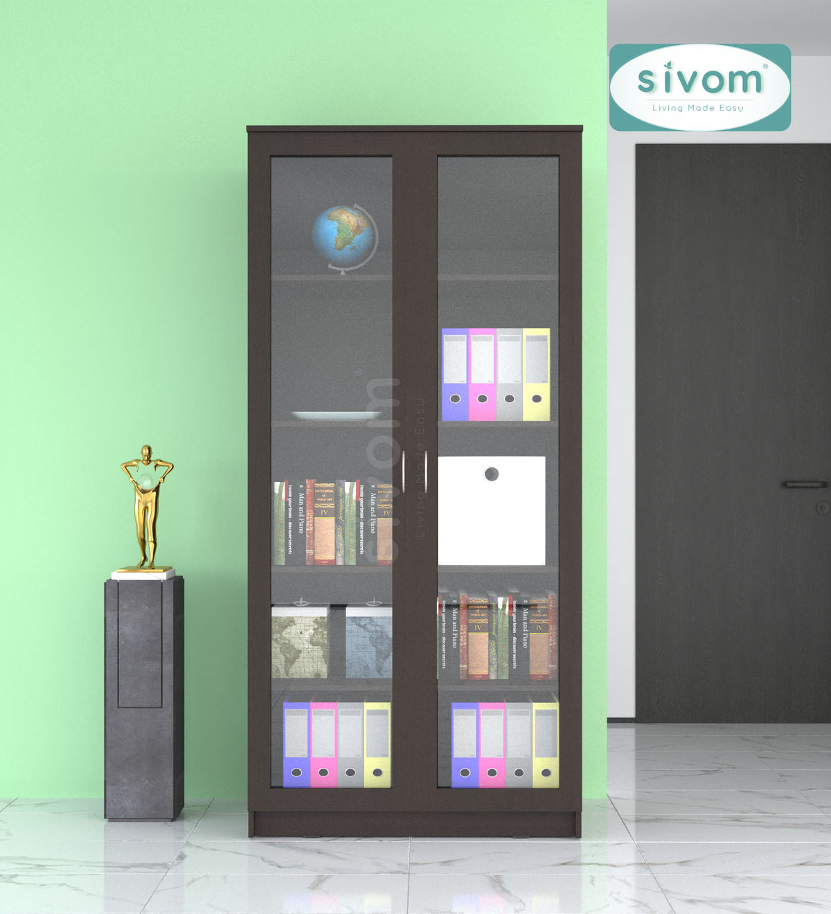 Sivom SIVOM GRAFF Multipurpose Storage Drawer/Study/Home/Office Engineered Wood Close Book Shelf for Modern Homes | Elegant Design & Premium Finish (Copy) (Copy) (Copy)