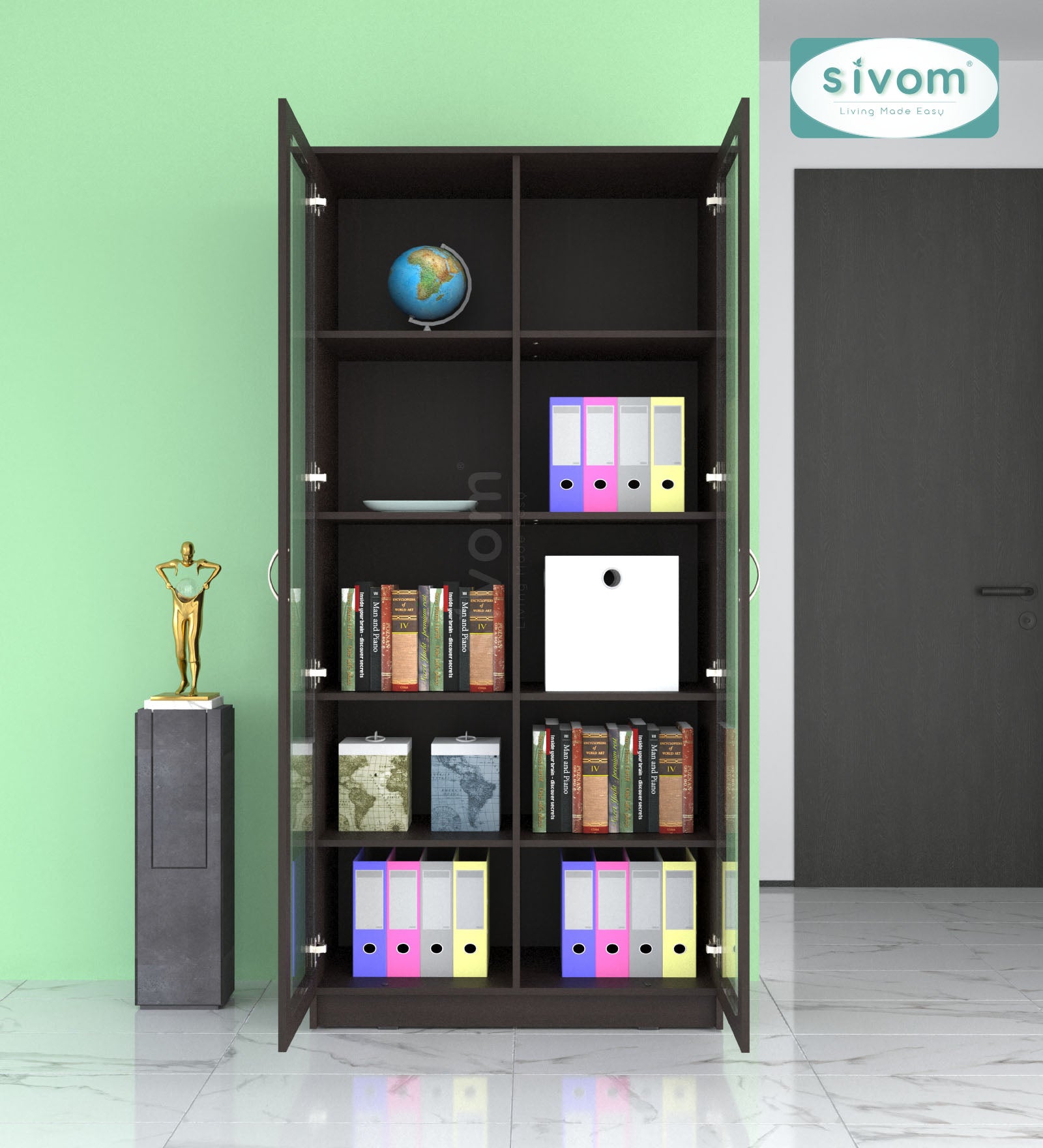 Sivom SIVOM GRAFF Multipurpose Storage Drawer/Study/Home/Office Engineered Wood Close Book Shelf for Modern Homes | Elegant Design & Premium Finish (Copy) (Copy) (Copy)